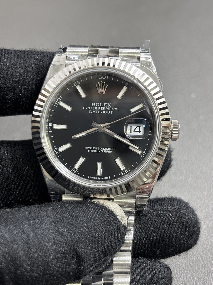Rolex datejust black dial_1